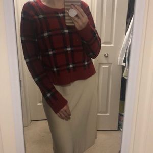 Plaid really warm sweater
